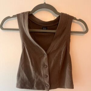 Urban outfitters crop top (button up)